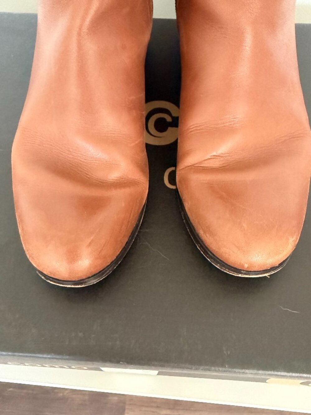 Corso Como Leather Francine Vintage Calf Boots - Picture 7 of 12
